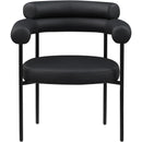 Meridian Blake Black Vegan Leather Dining Chair IMAGE 3