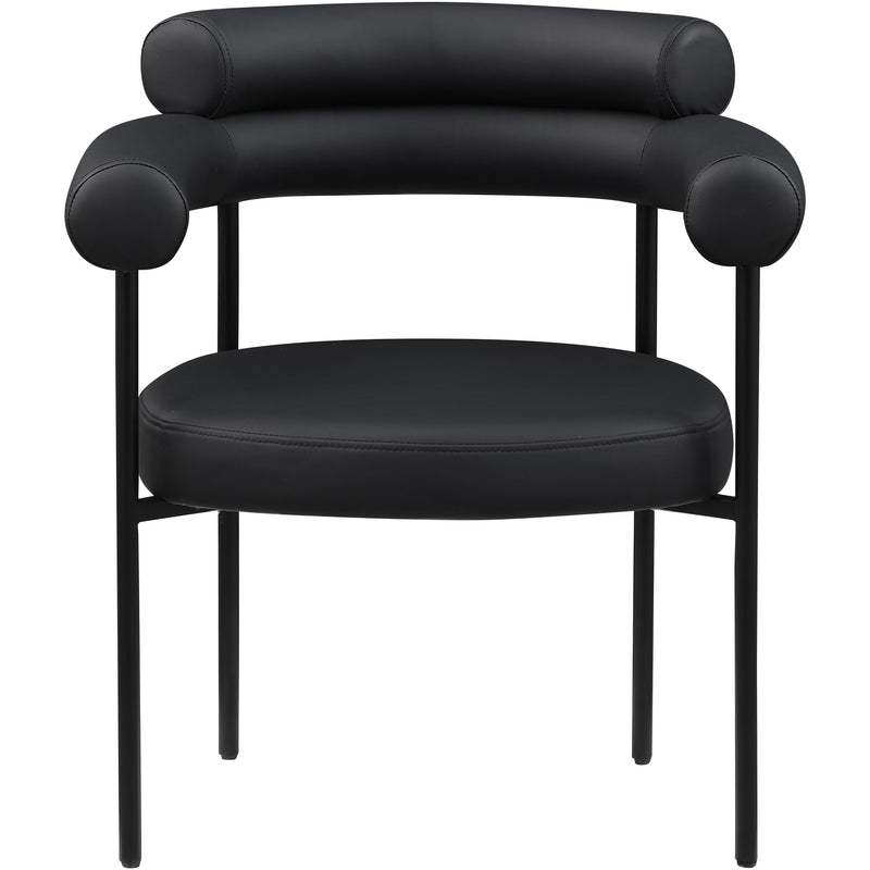 Meridian Blake Black Vegan Leather Dining Chair IMAGE 3