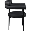 Meridian Blake Black Vegan Leather Dining Chair IMAGE 4