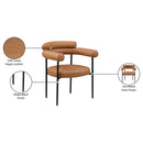 Meridian Blake Cognac Vegan Leather Dining Chair IMAGE 10