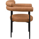 Meridian Blake Cognac Vegan Leather Dining Chair IMAGE 4