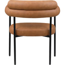 Meridian Blake Cognac Vegan Leather Dining Chair IMAGE 5