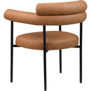 Meridian Blake Cognac Vegan Leather Dining Chair IMAGE 6