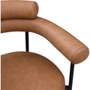 Meridian Blake Cognac Vegan Leather Dining Chair IMAGE 7