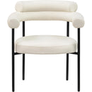 Meridian Blake Cream Vegan Leather Dining Chair IMAGE 3