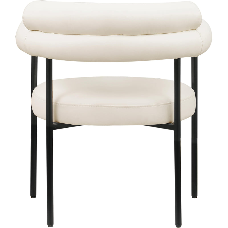 Meridian Blake Cream Vegan Leather Dining Chair IMAGE 5
