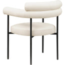 Meridian Blake Cream Vegan Leather Dining Chair IMAGE 6