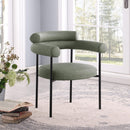 Meridian Blake Green Vegan Leather Dining Chair IMAGE 2