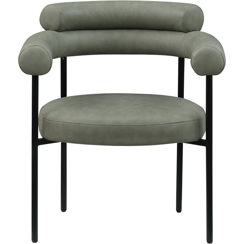 Meridian Blake Green Vegan Leather Dining Chair IMAGE 3