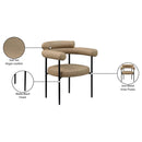 Meridian Blake Tan Vegan Leather Dining Chair IMAGE 10