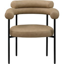 Meridian Blake Tan Vegan Leather Dining Chair IMAGE 3