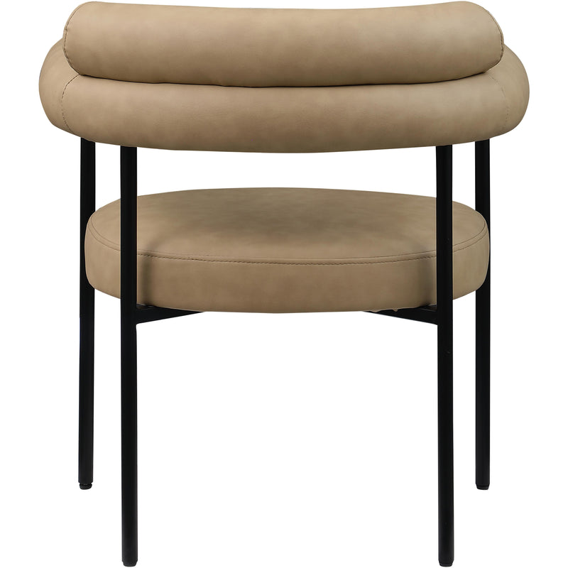 Meridian Blake Tan Vegan Leather Dining Chair IMAGE 5