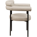 Meridian Blake Taupe Vegan Leather Dining Chair IMAGE 4