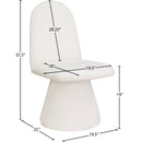 Meridian Renuar Cream Dining Chair IMAGE 9