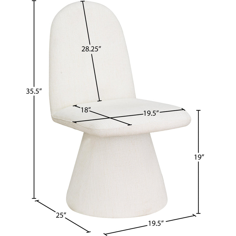 Meridian Renuar Cream Dining Chair IMAGE 9