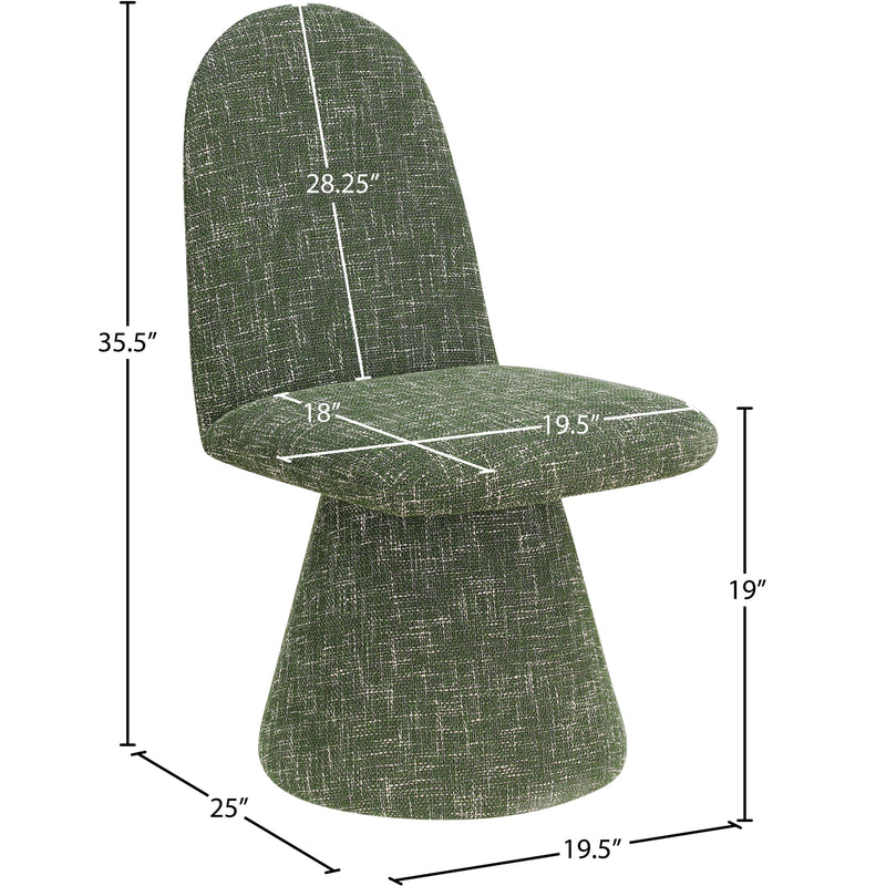 Meridian Renuar Green Dining Chair IMAGE 9