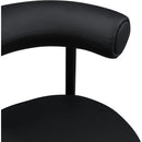 Meridian Bordeaux Black Vegan Leather Counter Stool IMAGE 8