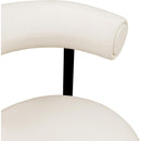 Meridian Bordeaux Cream Vegan Leather Counter Stool IMAGE 8