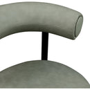 Meridian Bordeaux Green Vegan Leather Counter Stool IMAGE 8