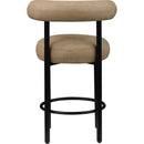 Meridian Bordeaux Tan Vegan Leather Counter Stool IMAGE 5