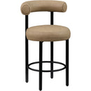 Meridian Bordeaux Tan Vegan Leather Counter Stool IMAGE 6