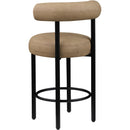 Meridian Bordeaux Tan Vegan Leather Counter Stool IMAGE 7