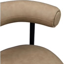 Meridian Bordeaux Tan Vegan Leather Counter Stool IMAGE 8