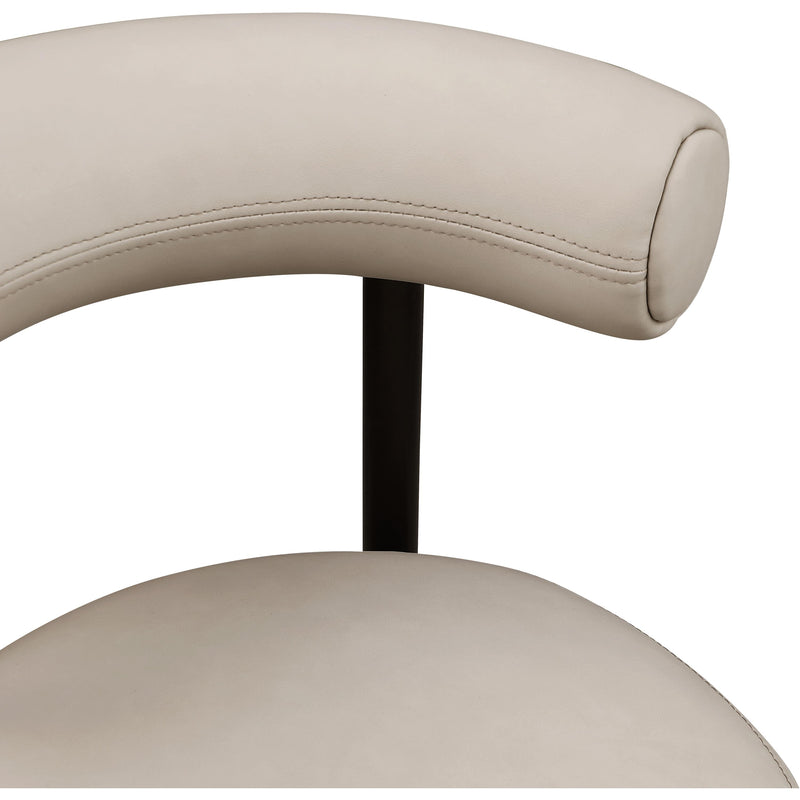 Meridian Bordeaux Taupe Vegan Leather Counter Stool IMAGE 8