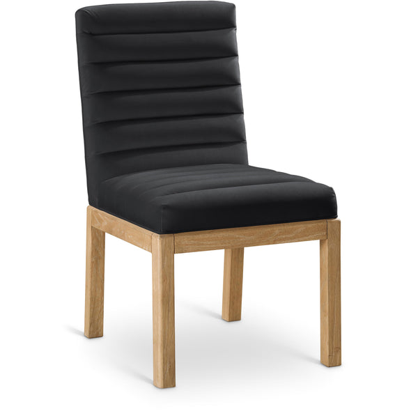 Meridian Evelyn Black Velvet Dining Chair IMAGE 1