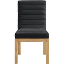 Meridian Evelyn Black Velvet Dining Chair IMAGE 3