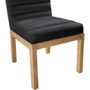 Meridian Evelyn Black Velvet Dining Chair IMAGE 6