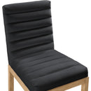 Meridian Evelyn Black Velvet Dining Chair IMAGE 7