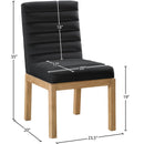 Meridian Evelyn Black Velvet Dining Chair IMAGE 8