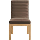 Meridian Evelyn Brown Velvet Dining Chair IMAGE 3