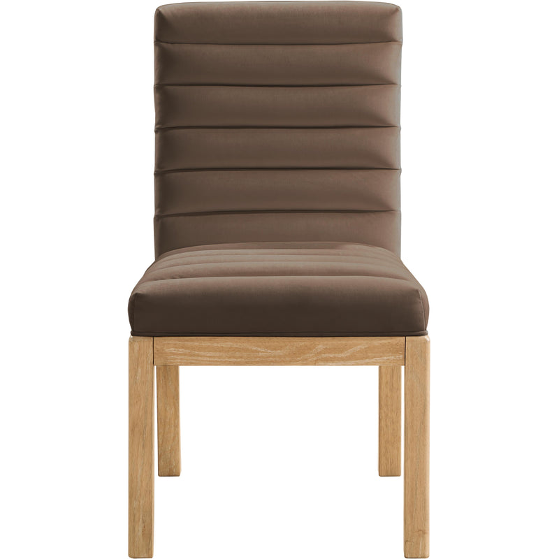 Meridian Evelyn Brown Velvet Dining Chair IMAGE 3