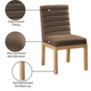 Meridian Evelyn Brown Velvet Dining Chair IMAGE 9