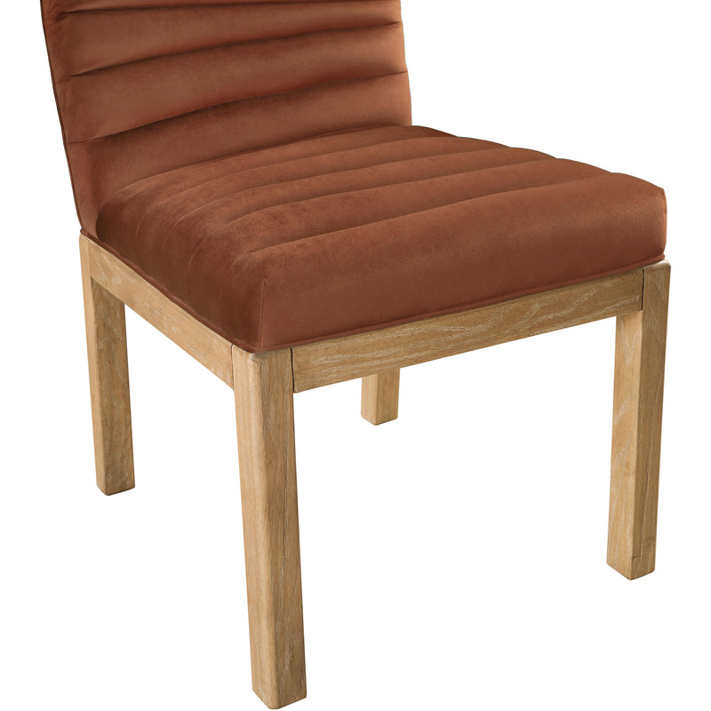 Meridian Evelyn Cognac Velvet Dining Chair IMAGE 6