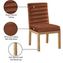 Meridian Evelyn Cognac Velvet Dining Chair IMAGE 9