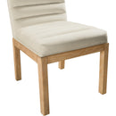 Meridian Evelyn Cream Velvet Dining Chair IMAGE 6