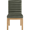 Meridian Evelyn Green Velvet Dining Chair IMAGE 3
