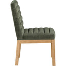 Meridian Evelyn Green Velvet Dining Chair IMAGE 4