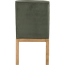 Meridian Evelyn Green Velvet Dining Chair IMAGE 5