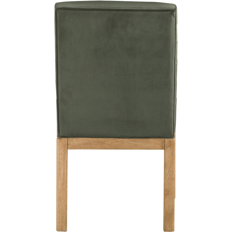 Meridian Evelyn Green Velvet Dining Chair IMAGE 5