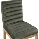 Meridian Evelyn Green Velvet Dining Chair IMAGE 7