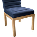 Meridian Evelyn Navy Velvet Dining Chair IMAGE 6