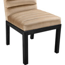 Meridian Evelyn Beige Velvet Dining Chair IMAGE 6