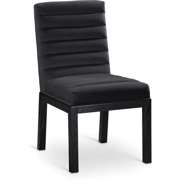 Meridian Evelyn Black Velvet Dining Chair IMAGE 1