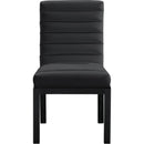 Meridian Evelyn Black Velvet Dining Chair IMAGE 3