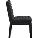 Meridian Evelyn Black Velvet Dining Chair IMAGE 4