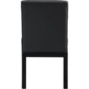 Meridian Evelyn Black Velvet Dining Chair IMAGE 5